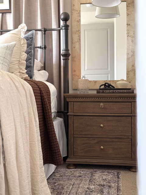 Allisyn 3 Drawer Wood Nightstand- SFV7706B-Bedroom